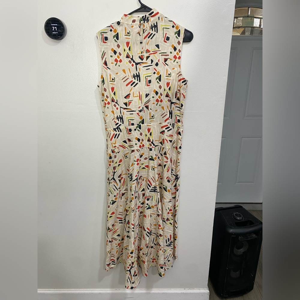 MM Lafleur Oona Dress Rhythm Print Artsy‎ Sleeveless Size 8 - Picture 6 of 7